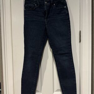 Good American Deep Indigo Skinny Jeans